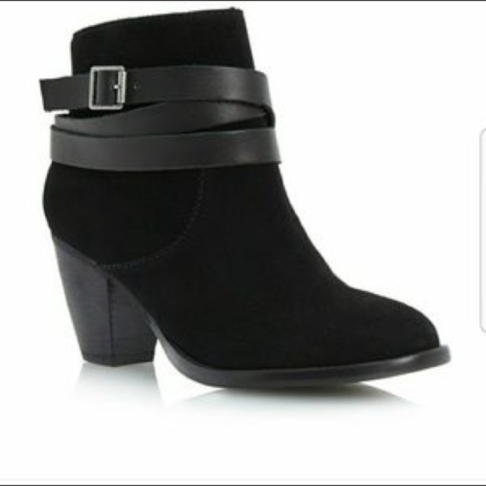 Morrgan Black Suede Bootie